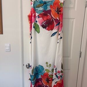 Floral Sleeveless Maxi Dress
